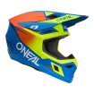 Casca motocross  O'NEAL 3SERIES SOLID BLUE/NEON  thumb