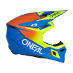 Casca motocross  O'NEAL 3SERIES SOLID BLUE/NEON  thumb