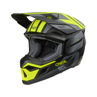 Casca motocross O'NEAL 3SERIES RIDE BLACK/GRAY/NEON YELLOW V.26