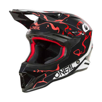 Casca  O'NEAL 1SERIES SPLASH BLACK/RED