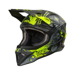 Casca  O'NEAL 1SERIES VIBRANT BLACK/NEON YELLOW