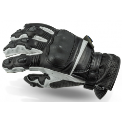 Manusi moto Lindstrands Holen Black/White Manusi moto Lindstrands Holen Black/White