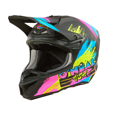 Casca motocross  5SERIES POLYACRYLITE RESEDA BLACK/NEON