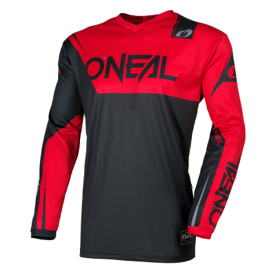 Bluză motocross  O`NEAL ELEMENT RACEWEAR BLACK/RED V.26