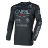 Bluză motocross  O`NEAL ELEMENT BRAND BLACK/GRAY