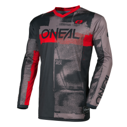 Bluză motocross O`NEAL ELEMENT ROLLER GRAY/RED