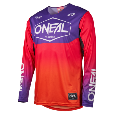 Bluză motocross O'NEAL MAYHEM HEXX ORANGE/PURPLE