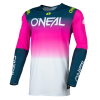 Bluză motocross O'NEAL PRODIGY FIVE FIVE NAVY BLUE/WHITE/PINK