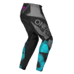 Pantaloni motocross pentru femei O’NEAL ELEMENT ROLLER BLACK/CYAN thumb