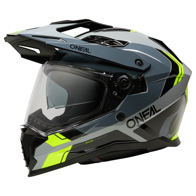 Cască enduro O'NEAL D-SRS NOMAD BLAC/GRAY/NEON YELLOW V.26