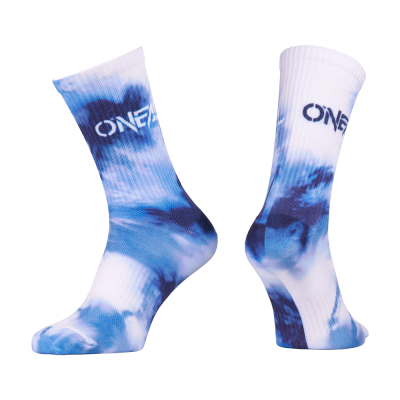 Șosete pentru ciclism O'NEAL MTB PERFORMANCE TWIST BLUE/WHITE V.26