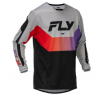 Bluză motocross FLY RACING Kinetic - Grey/Red/Purple/Black