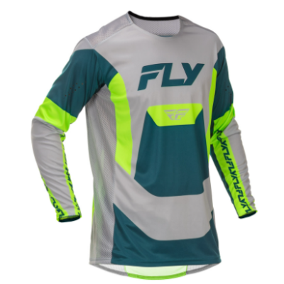 Bluză motocross FLY RACING Lite- Grey/Lime/Teal Bluză motocross FLY RACING Lite- Grey/Lime/Teal