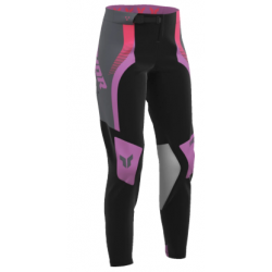 Pantaloni motocross pentru femei  THOR PORTMODE VELOCITY BLK/ORCH