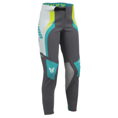 Pantaloni enduro pentru femei THOR  SPORTMODE VELOCITY GREY/AQUA