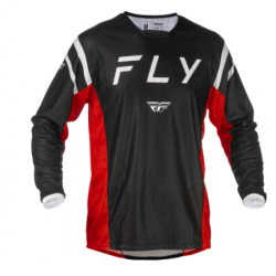 Bluză motocross FLY RACING Kinetic Mesh - Black/Red