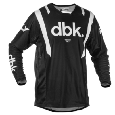 Bluză motocross FLY RACING Kinetic Mesh DBK - Black/White Bluză motocross FLY RACING Kinetic Mesh DBK - Black/White