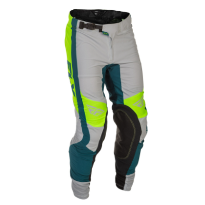 Pantaloni motocross FLY RACING - Grey/Lime/Teal Pantaloni motocross FLY RACING - Grey/Lime/Teal