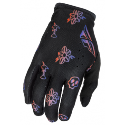 Mănuși motocross FLY RACING Lite Outline Special Edition - Black/Red/Purple