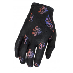 Mănuși motocross pentru copii  FLY RACING Lite Outline Special Edition - Black/Red/Purple