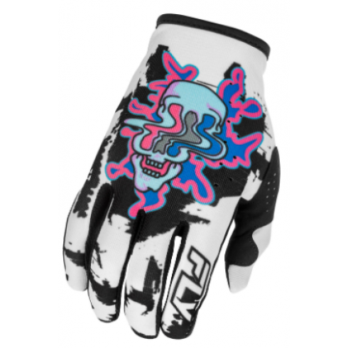 Mănuși motocross pentru copii  FLY RACING Lite Warp Special Edition - White/Blue/Pink Mănuși motocross pentru copii  FLY RACING Lite Warp Special Edition - White/Blue/Pink
