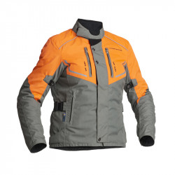 Geacă moto din textil pentru femei Lindstrands Halden Fog/Orange Geacă moto din textil pentru femei Lindstrands Halden Fog/Orange