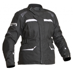 Geacă moto din material textil pentru femei  Lindstrands Granberg Black/White