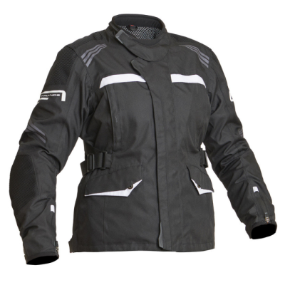 Geacă moto din material textil pentru femei  Lindstrands Granberg Black/White