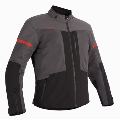 Geacă moto din textil Lindstrands Rexbo V2 Grey Black