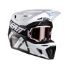Cască motocross LEATT Kit Moto 9.5 Carbon/White V26