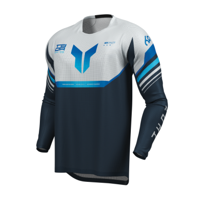 Bluza motocross THOR LAUNCHMODE VENTED RAPTOR MIDNIGHT BLUE/GRAY