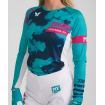 Bluză motocross pentru femei THOR LAUNCHMODE BLEACH WHITE/AQUA thumb