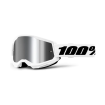 Ochelari motocross 100% STRATA2 WHITE SILVER MIRROR  thumb