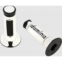 Mansoane moto DOMINO GRIPS DIAMONTE DC White/Black