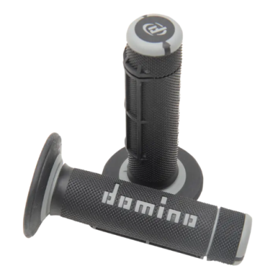 Mansoane moto  DOMINO GRIPS DUALLY 1/2 WAFFLE Black/Grey