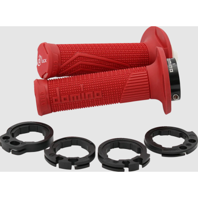 Mansoane moto  DOMINO GRIPS DOMINO D100 LockOn RED