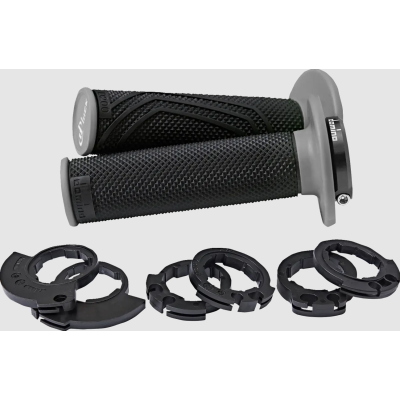 Mansoane moto  DOMINO D200 LOCK ON GRIPS BLACK/GRAY