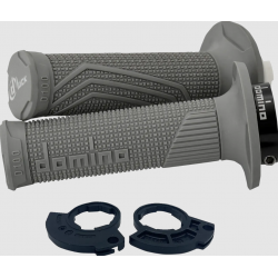 Mansoane moto  DOMINO D100 LOCK ON GRIPS 1 CABLE GRAY
