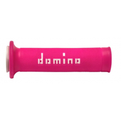 Mansoane moto DOMINO GRIPS A010 FUCHSIA/WHITE