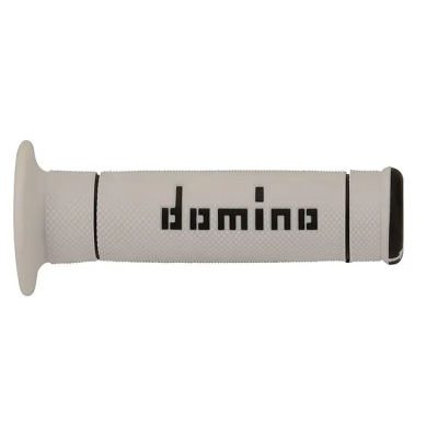 Mansoane moto  DOMINO GRIPS A240 PAIR White/BLACK