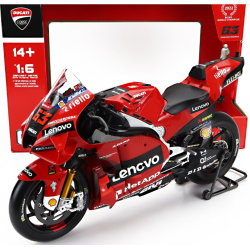 Motocicletă jucărie Ducati Desmosedici GP22 Team Lenovo Francesco Bagnaia 2022 Motocicletă jucărie Ducati Desmosedici GP22 Team Lenovo Francesco Bagnaia 2022
