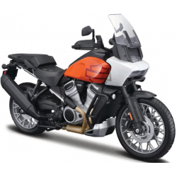 Motocicletă jucărie Harley Davidson Pan America 1250 White/Orange/Black 2021 Motocicletă jucărie Harley Davidson Pan America 1250 White/Orange/Black 2021