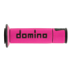 Mansoane moto DOMINO GRIPS A450 PAIR FUCHSIA/BLACK Mansoane moto DOMINO GRIPS A450 PAIR FUCHSIA/BLACK thumb