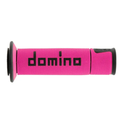Mansoane moto  DOMINO GRIPS A450 PAIR FUCHSIA/BLACK