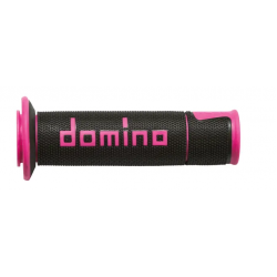 Mansoane moto DOMINO GRIPS A450 PAIR BLACK/FUCHSIA Mansoane moto DOMINO GRIPS A450 PAIR BLACK/FUCHSIA