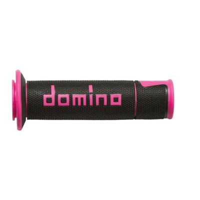 Mansoane moto  DOMINO GRIPS A450 PAIR BLACK/FUCHSIA