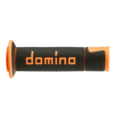 Mansoane moto  DOMINO GRIPS A450 PAIR ORANGE/BLACK