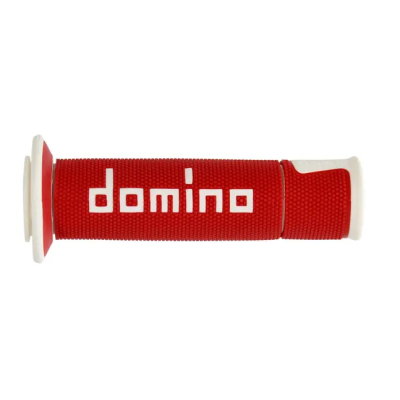 Mansoane moto  DOMINO GRIPS A450 PAIR RED/WHITE