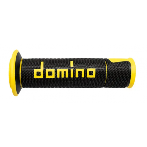 Mansoane moto DOMINO GRIPS A450 PAIR BLACK/YELLOW Mansoane moto DOMINO GRIPS A450 PAIR BLACK/YELLOW