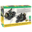 Motocicletă jucărie de asamblat Zundapp K800 cu coș și echipaj – 2 figuri thumb
